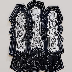 Three Mojo Sticks Standing 