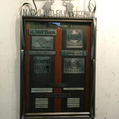 Maryland Film Festival display case