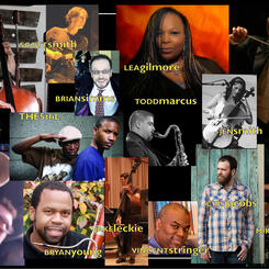 The cast of the Mobtown Moon recording