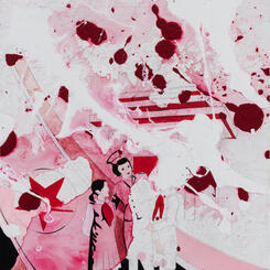 Dream Sequence: Hot Pink Drip Painting 05