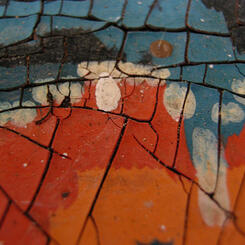 cracked linoleum butterfly wing