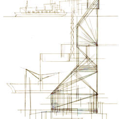 Drafted Sketch - Domino Sugar Factory
