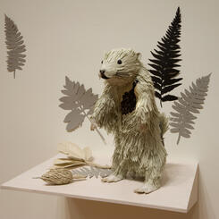 Wood Chuck/Magnolia Leaves and Pod 