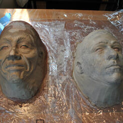 Actor face positives, built up 