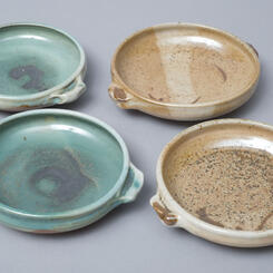 Wood-fired porcelain plate/bowls