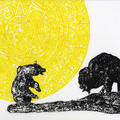 Aztec Bear and Buffalo