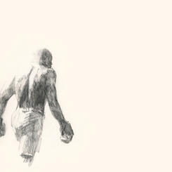 Page spread (Johnson) from Invisible Champion: Jack Johnson Artist's Book