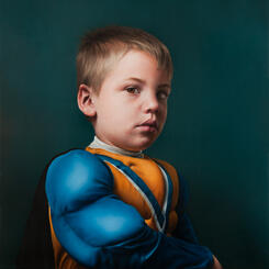Boy with a Muscled Sleeve