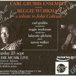 Carl Grubbs & Reggie Workman at An Die Musik
