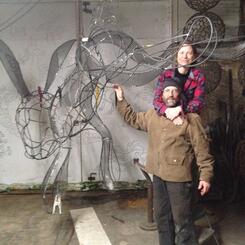 Trisha and David in the shop