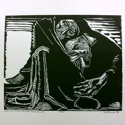 Death with Woman in Lap, after Käthe Kollwitz