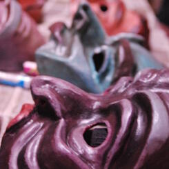 DYSKOLOS Mask Making for Ambassador Theatre Cultural Center