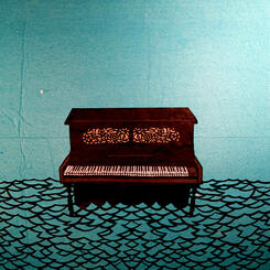 Piano papercut by Katherine Fahey