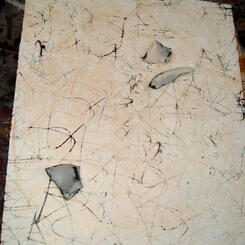 Shards on canvas