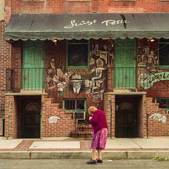 Mrs. Patti Sweeping Eastern Avenue