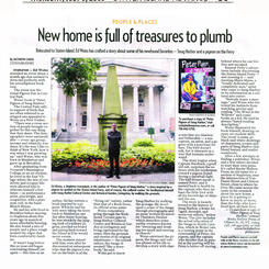 Press coverage of Peter Pigeon of Snug Harbor