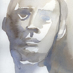 Evie 3, watercolor by Diana Marta