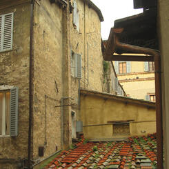 From the window of my first hotel, Siena