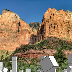 Desert Cubes Geotrope, visualization still