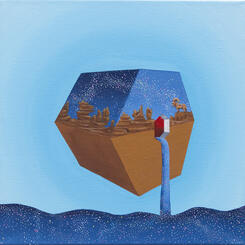 Bryce canyon with a mountain goat