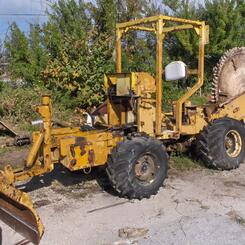 Trenching machine.