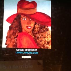 BillBoard Display of Ginnie McKnight Painting