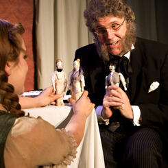 Production Photograph: Ibsen and Else playing with dolls