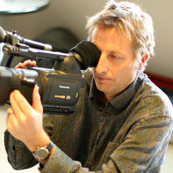 Richard Chisolm With Camera.