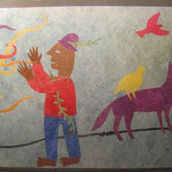 The Holey Land:  A Fable (crankie by Valeska Populoh, score by ellen cherry)