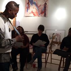 Ronald presenting at Focus Group