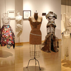 Composite of garments installed