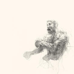 Page spread (White Hope) from Invisible Champion: Jack Johnson Artist's Book