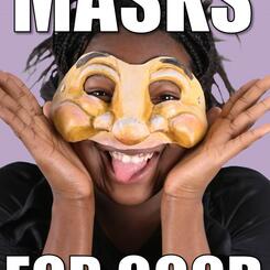 Masks For Good postcard for our Indiegogo Campaign