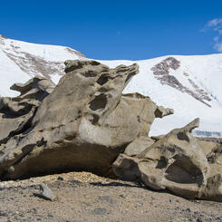 "Seated Figure" Ventifact, Dry Valleys, Antarctica