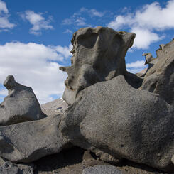 "Seated Figure" Ventifact, Dry Valleys, Antarctica