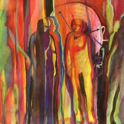 Time Travellers 12, watercolor, 2014