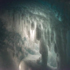 &amp;quot;Stalactites,&amp;quot; Erebus Glacier Ice Tongue Cave