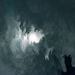 Gothic Ice, Backlit, Erebus Glacier Ice Tongue Cave