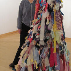 Me with Remnants installed at Howard County Arts Center