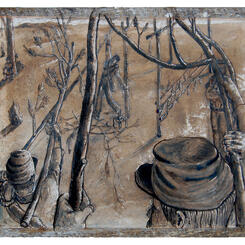 Rebel Soldiers Constructing Folate Structures