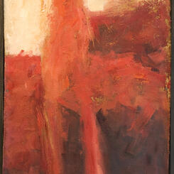 Red Figure in Landscape