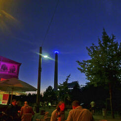 enjoying the lightshow