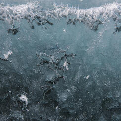 Ice Ribbons, Lake Ice at Cape Royds, Antarctica 