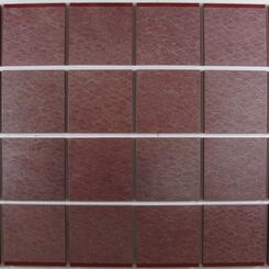 Silver Rectangle on Dark Red