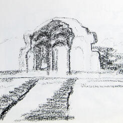 Travel Sketch - Hadrian's Villa