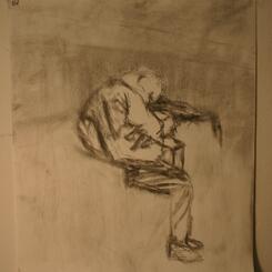 Study for a Huddled Figure, NYC