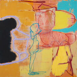 The Selfmade Dream 2015 Oil On Panel 24"x24"