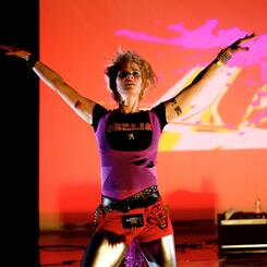 Production Photograph: Blowing up Goats