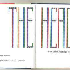 Interior spread, letterpresses