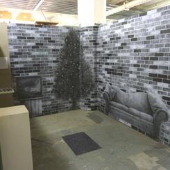 Wallpaper Panels Installed in Showroom